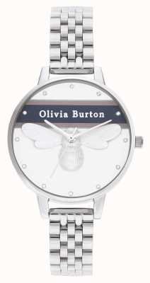 Olivia Burton | femmes | abeille chanceuse universitaire | bracelet en argent | OB16VS07
