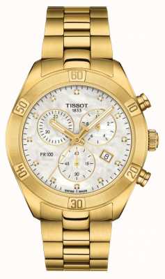 Tissot Femmes pr 100 | chronographe sport chic | nacre T1019173311601