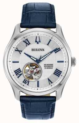 Bulova Hommes | wilton | automatique | bracelet en cuir bleu 96A206
