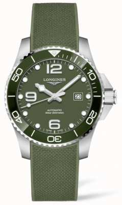 LONGINES Hydroconquête 43mm | cadran vert | bracelet en caoutchouc L37824069