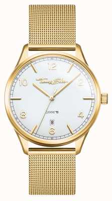 Thomas Sabo | glam et âme | bracelet en maille d'or pour femme | cadran blanc WA0361-264-202-36
