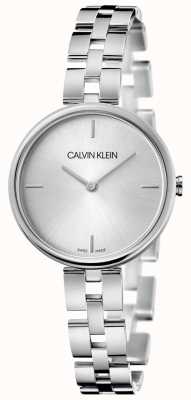 Calvin Klein Élégance | bracelet en acier inoxydable | cadran argenté KBF23146