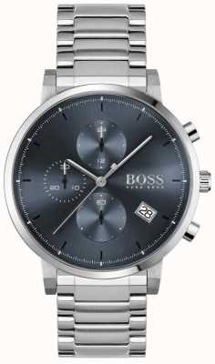 BOSS | l'intégrité des hommes | bracelet en acier inoxydable | cadran bleu 1513779