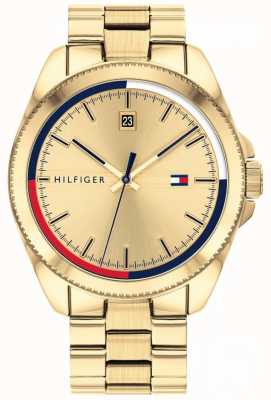 Tommy Hilfiger Riley | bracelet en acier ip or | cadran en or 1791686
