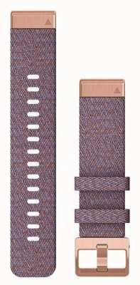 Garmin Bracelet Quickfit 20 uniquement nylon horizon violet avec or rose 010-12873-00