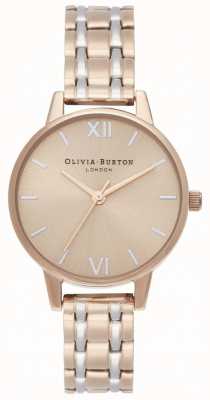 Olivia Burton | la collection angleterre | bracelet en acier bicolore | OB16EN02