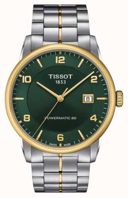Tissot Powermatic de luxe 80 | cadran vert | bracelet en acier inoxydable T0864072209700