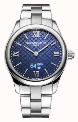Frederique Constant Femmes | vitalité | montre connectée | cadran bleu | acier inoxydable FC-286N3B6B