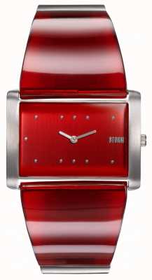 STORM Trexa rouge | bracelet en acier inoxydable rouge / argent | cadran rouge 47473/R
