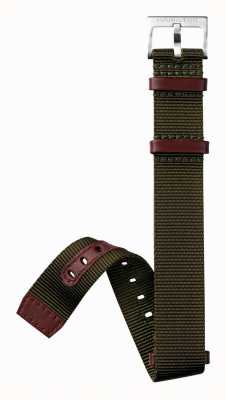 Hamilton Straps Nato marron vert 20 mm - Bracelet champ kaki uniquement H600694102