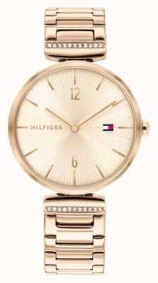 Tommy Hilfiger | femmes | aria | bracelet en acier or rose | cadran en or rose | 1782271