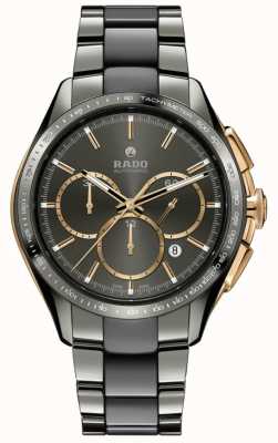RADO Bracelet en céramique grise automatique pour homme Hyperchrome l cadran gris R32118102