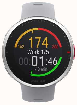 Polar Montre multisports premium Vantage v2 + capteur de fréquence cardiaque h10 argent + gris/lime (ml) 90083650