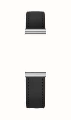 Herbelin Bracelet de montre interchangeable Antarès - cuir noir / acier inoxydable - bracelet seul BRAC.17048.23/A
