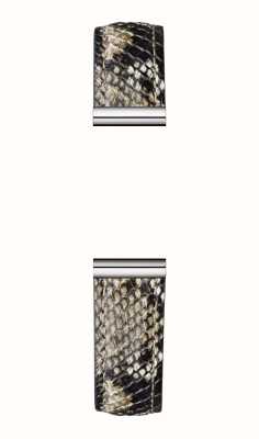 Herbelin Bracelet de montre interchangeable Antarès - cuir imprimé serpent / acier inoxydable - bracelet seul BRAC.17048.53/A