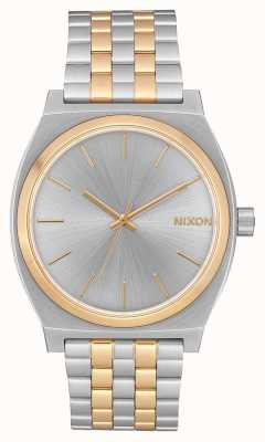 Nixon Time Teller | argent / or | bracelet en acier bicolore | cadran argenté A045-1921-00