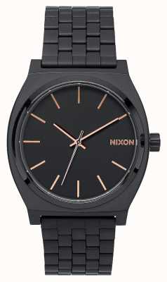 Nixon Compteur de temps | tout noir / or rose | bracelet ip noir | cadran noir A045-957-00