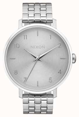 Nixon Flèche | tout argent | bracelet en acier inoxydable | cadran argenté A1090-1920-00