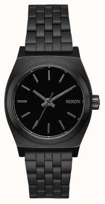 Nixon Caissier de temps moyen | tout noir | bracelet en acier ip noir | cadran noir A1130-001-00