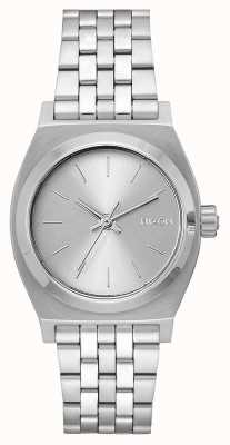 Nixon Caissier de temps moyen | tout argent | bracelet en acier inoxydable | cadran argenté A1130-1920-00