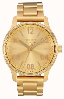 Nixon Patrouille | tout l'or | bracelet en acier ip or | cadran en or A1242-502-00