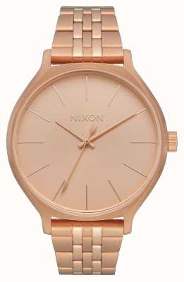 Nixon Clique | tout en or rose | bracelet en acier ip or rose | cadran en or rose A1249-897-00