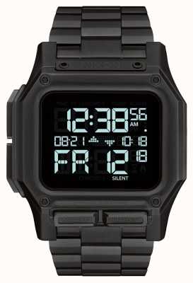 Nixon Regulus ss | tout noir | numérique | bracelet en acier ip noir A1268-001-00