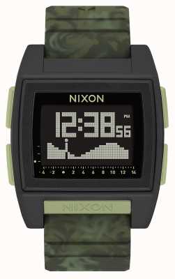 Nixon Base marée pro | camouflage vert | numérique | bracelet camouflage vert A1307-1695-00