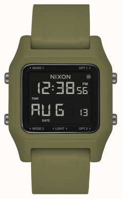 Nixon Agrafe | olive | numérique | bracelet en silicone vert olive A1309-333-00