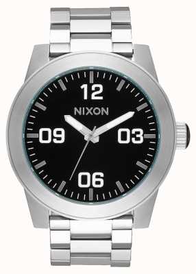Nixon Caporal ss | noir | bracelet en acier inoxydable | cadran noir A346-000-00