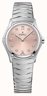 EBEL Sport classique - cadran rose 8 diamants (29mm) / acier inoxydable 1216444A