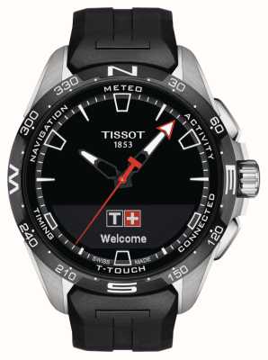 Tissot T-Touch Connect solaire titane (47,5 mm) cadran noir / bracelet synthétique noir T1214204705100