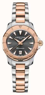 Certina Action Ds | bracelet en acier bicolore | cadran gris | cosc C0329512208100