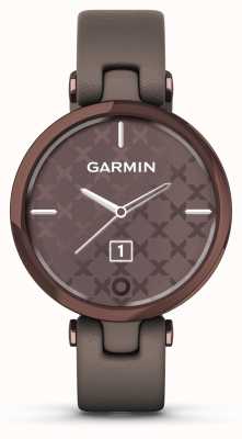 Garmin Édition classique Lily | lunette bronze foncé | étui paloma | bracelet en cuir italien 010-02384-B0