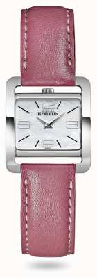 Herbelin Avenue V | bracelet en cuir rose | cadran en nacre 17137/19ROZ