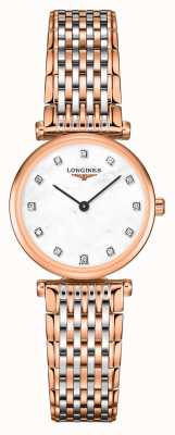 LONGINES Femme | la grande classique | cadran diamant | bracelet en acier bicolore L42091977