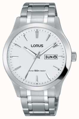 Lorus Hommes | cadran blanc | bracelet en acier inoxydable RXN25DX9