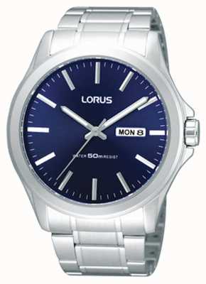 Lorus Hommes | cadran bleu | bracelet en acier inoxydable RXN65CX9