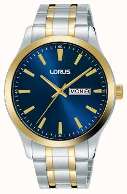 Lorus Hommes | cadran bleu | bracelet en acier inoxydable deux tons RH342AX9
