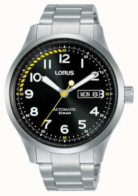 Lorus Hommes | automatique | cadran noir | bracelet en acier inoxydable RL457AX9