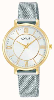 Lorus Femmes | cadran blanc | bracelet en maille d'acier inoxydable RG220TX9