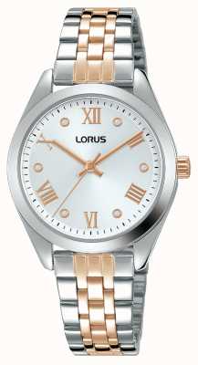 Lorus Femmes | cadran argenté | bracelet en acier inoxydable deux tons RG255SX9