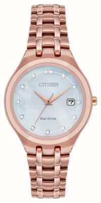 Citizen Cadran diamant Eco-Drive pour femme EW2489-54D