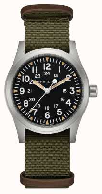 Hamilton Champ kaki | mécanique | 42mm | cadran noir H69529933