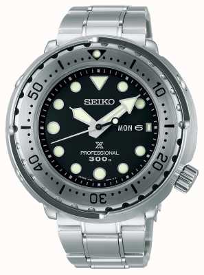 Seiko Prospex | thon | 300m | bracelet en acier inoxydable | cadran noir S23633J1