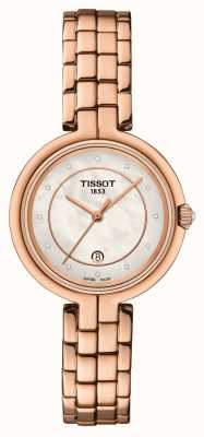 Tissot Flamingo | cadran en nacre | acier pvd or rose T0942103311602