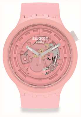 Swatch Big audacieux prochain c-rose | bracelet en silicone rose pâle SB03P100