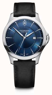 Victorinox | alliance | hommes | bracelet en cuir noir | cadran bleu 241906