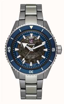 RADO Cadran bleu en céramique de haute technologie Captain Cook R32128202