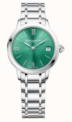 Baume & Mercier Quartz Classima (31 mm) cadran soleillé vert / bracelet acier inoxydable M0A10609